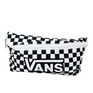 Vans Classic Checkered Fanny Pack Black White Big Logo Belt Bag Crossbody New